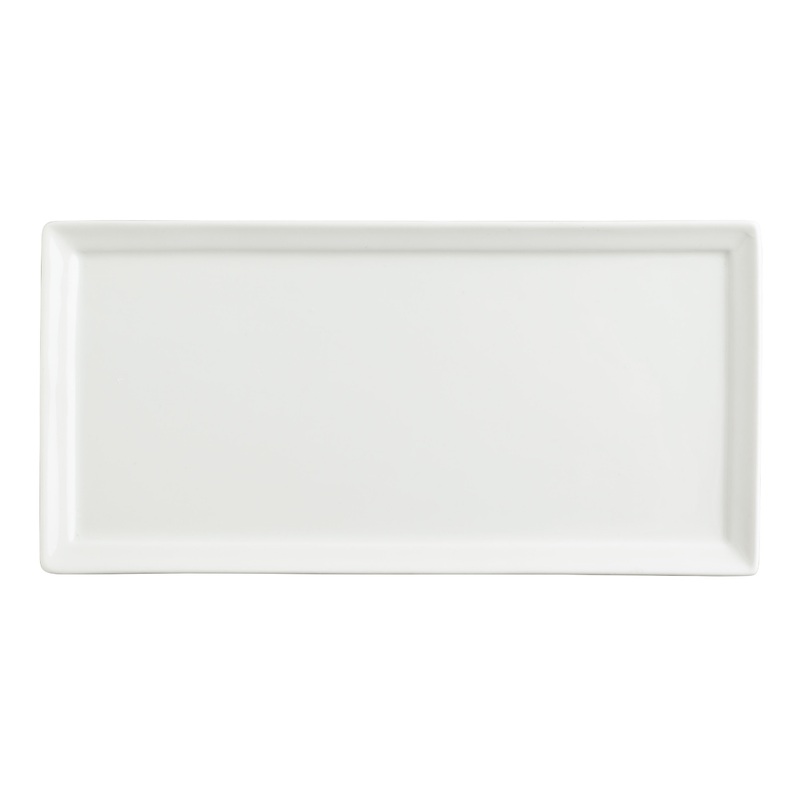 Mini Rectangular White Porcelain Tasting Plate