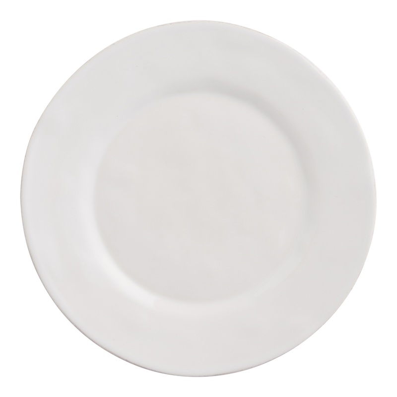 Prado White Reactive Glaze Salad Plate