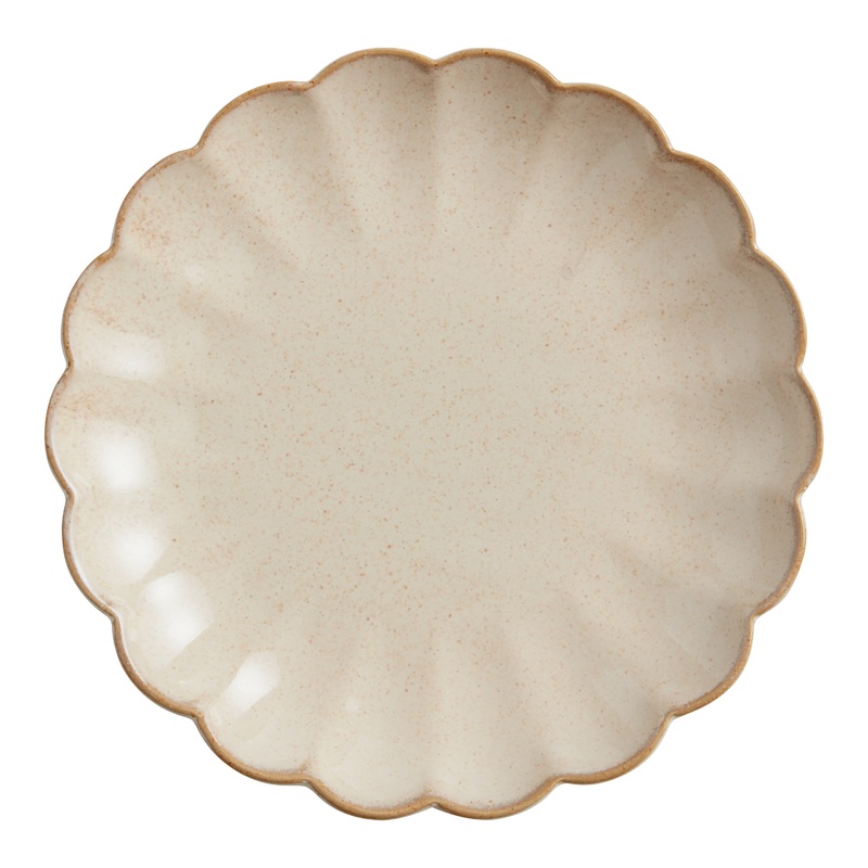 Scallop Rim Speckled Salad Plate