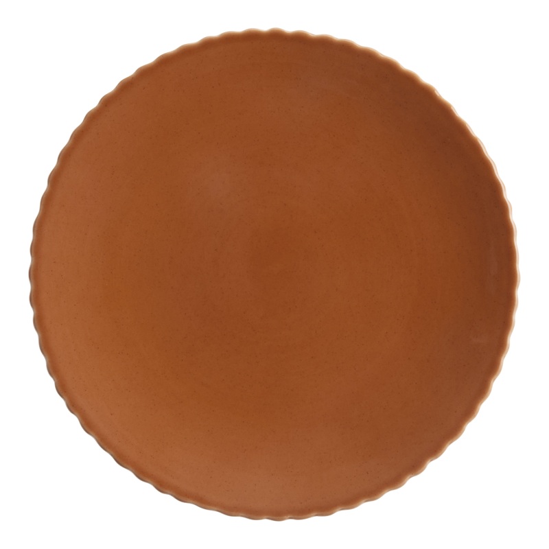 Sienna Caramel Scalloped Salad Plate