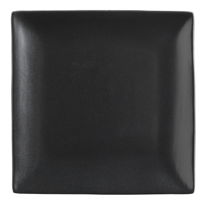 Square Black Trilogy Salad Plate Set Of 4