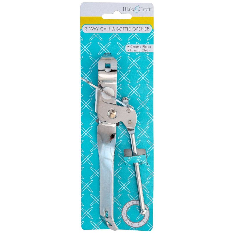 3 Way Can Openers – Chrome Plated