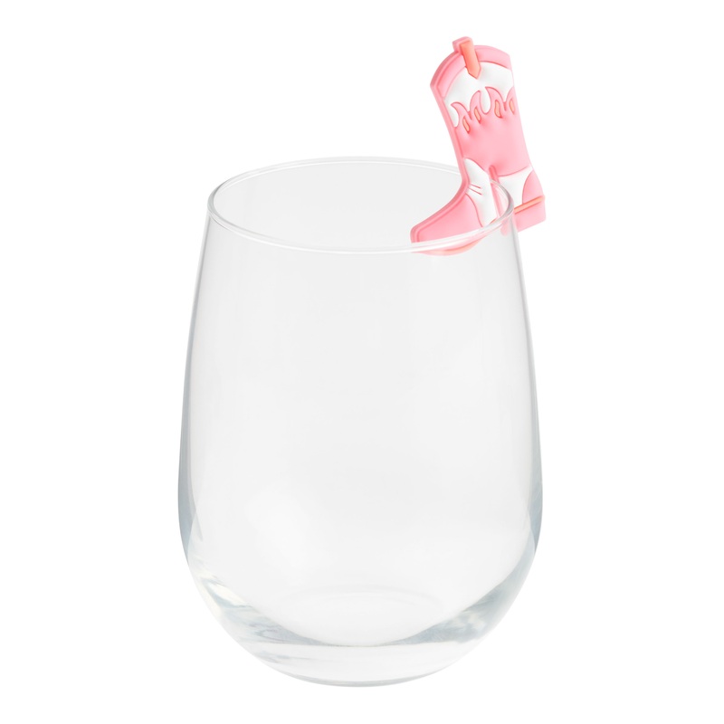 Drinking Buddies Silicone Giddy Up Cowgirl Glass Markers 6 Pack