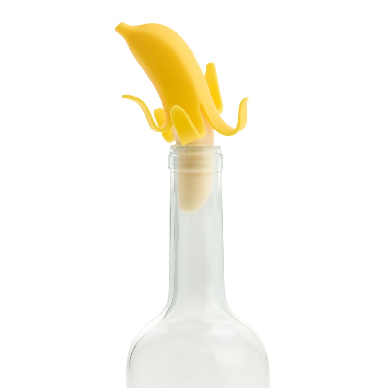 Fred Top Banana Silicone Bottle Stopper