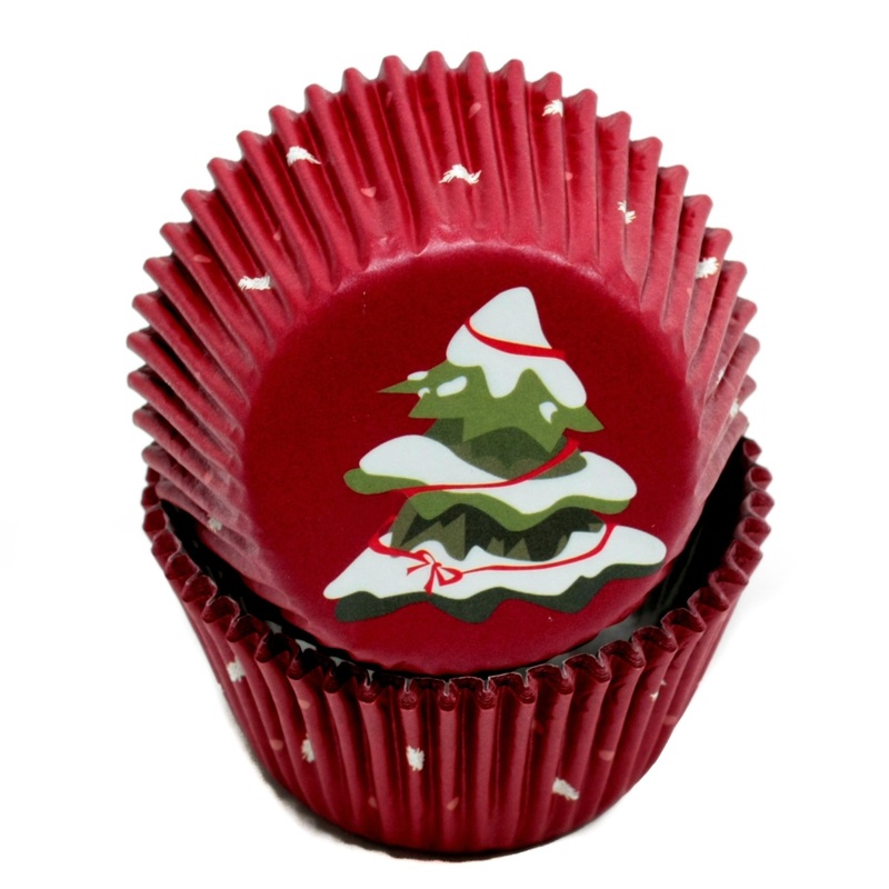 Holiday Baking Cups – 50 Pack, 4 Designs