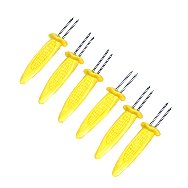 Jumbo Corn Holders – 6 Pack, Stainless Steel