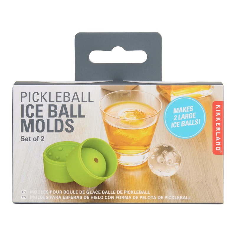 Kikkerland Pickleball Silicone Ice Mold 2 Pack