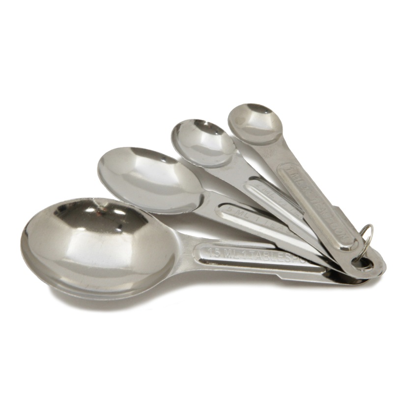 Measuring Spoon Sets – 4 Piece, Stainless Steel