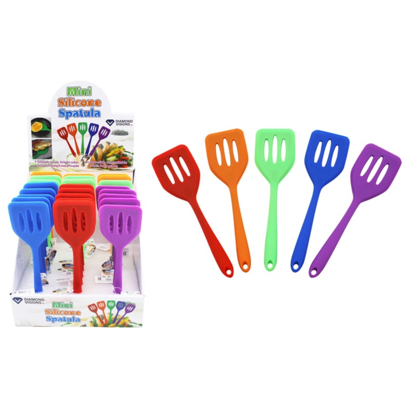 Mini Silicone Spatulas, Assorted, 8″