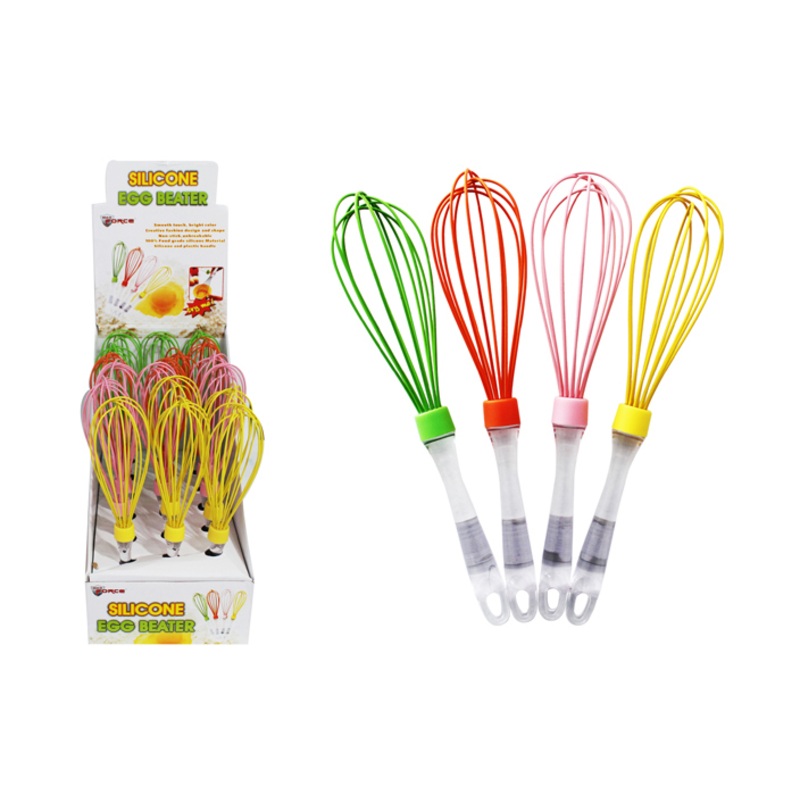 Silicone Whisks, Assorted