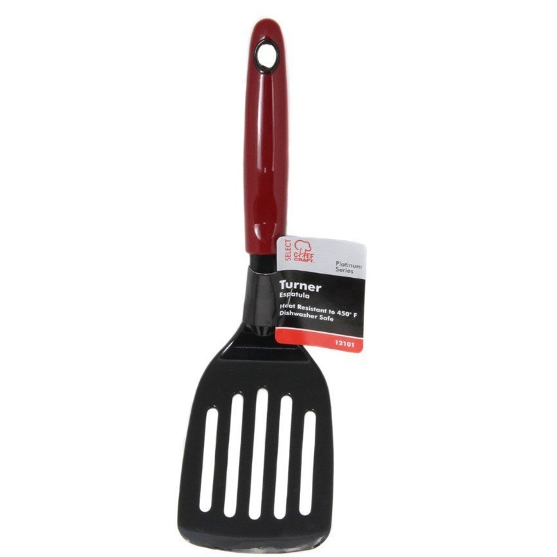 Slotted Spatulas – Red, Nylon, 11″