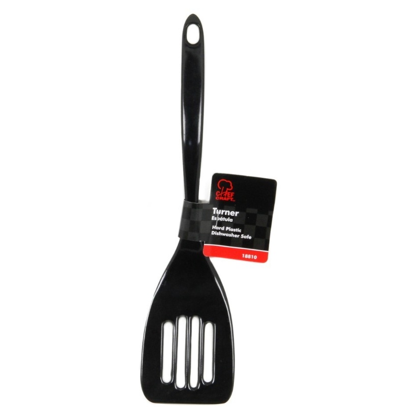 Slotted Turners – Melamine, Black, 11″