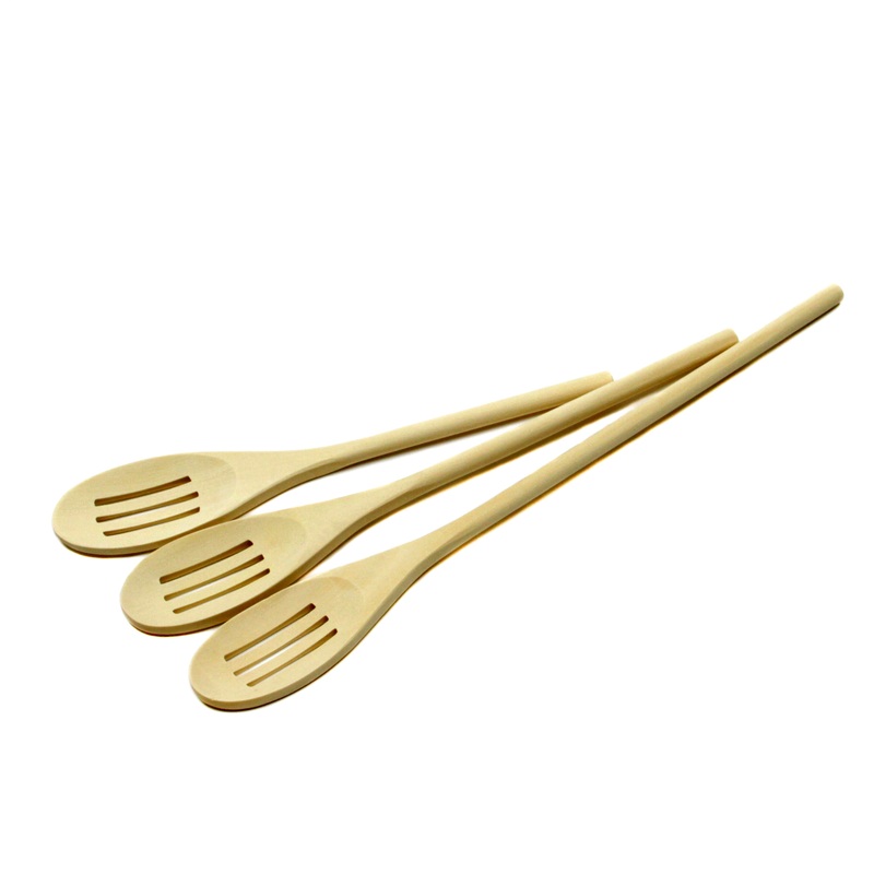 Slotted Wooden Spoon Sets – 3 Sizes