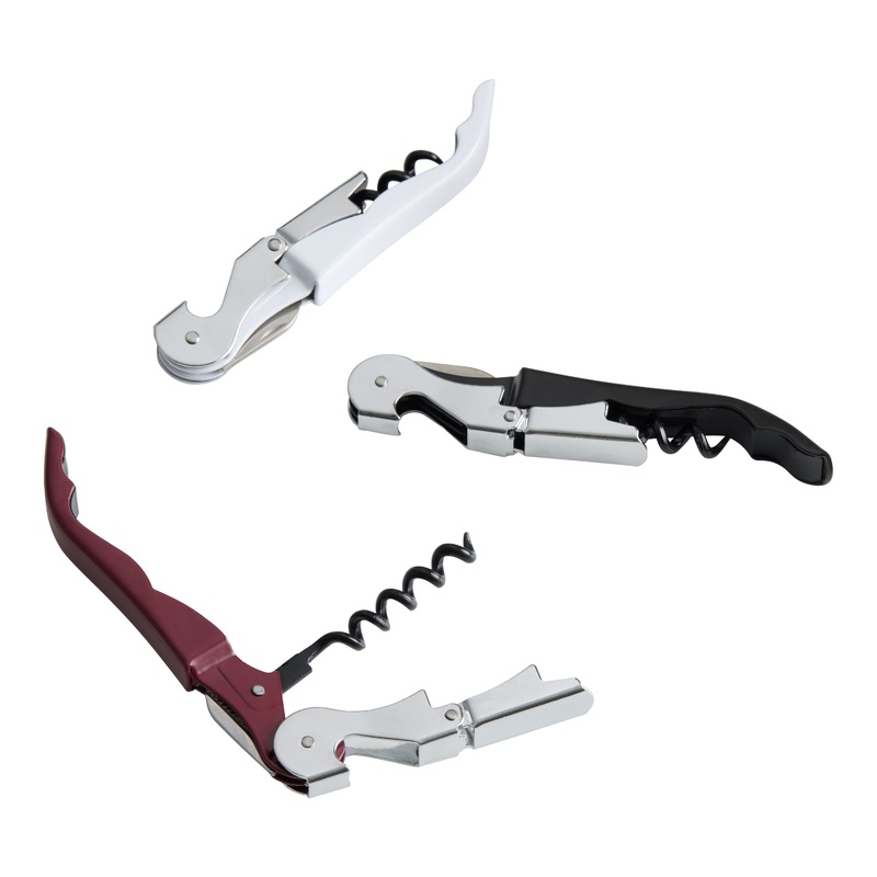 Stainless Steel Colored Handle Corkscrew Set of 3
