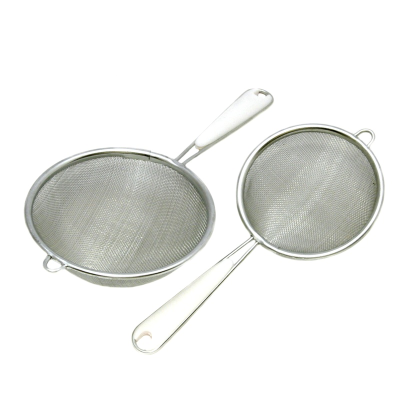 Stainless Steel Mesh Strainers – Set of 2