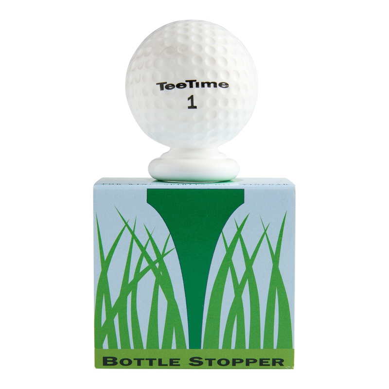 TeeTime Acrylic Golf Ball Bottle Stopper