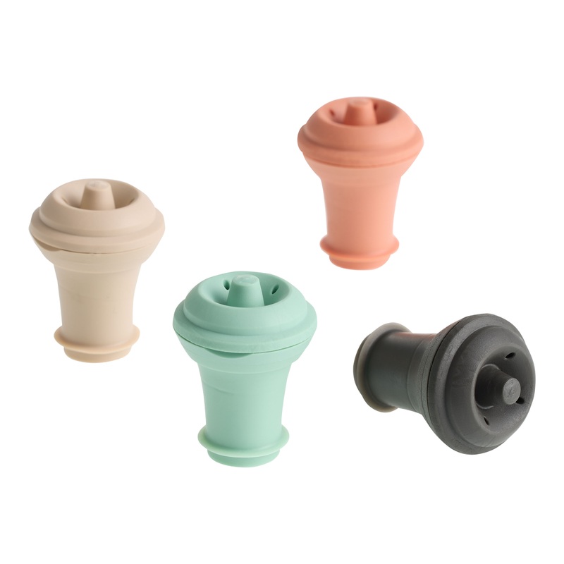 Vacu Vin Loop Wine Bottle Stoppers 4 Pack
