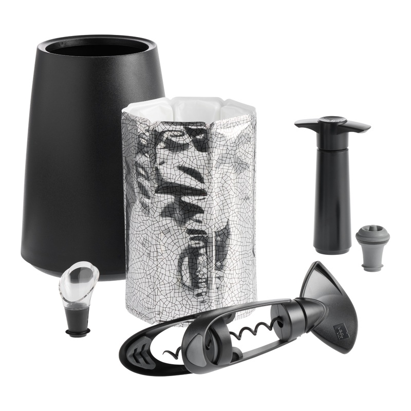 Vacu Vin Stainless Steel Elegant 5 Piece Wine Tool Set