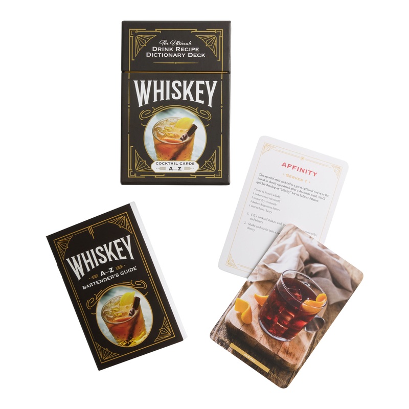 Whiskey A-Z Cocktail Recipe Card Deck