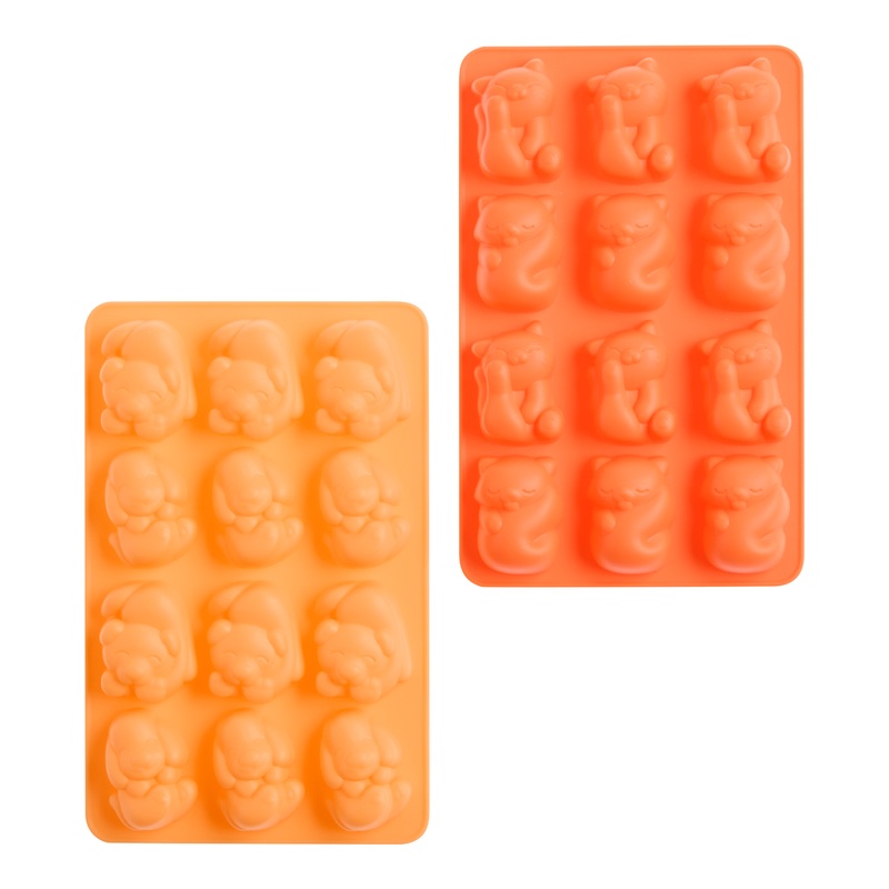 Zoku Silicone Cat and Dog Ice Tray 2 Pack