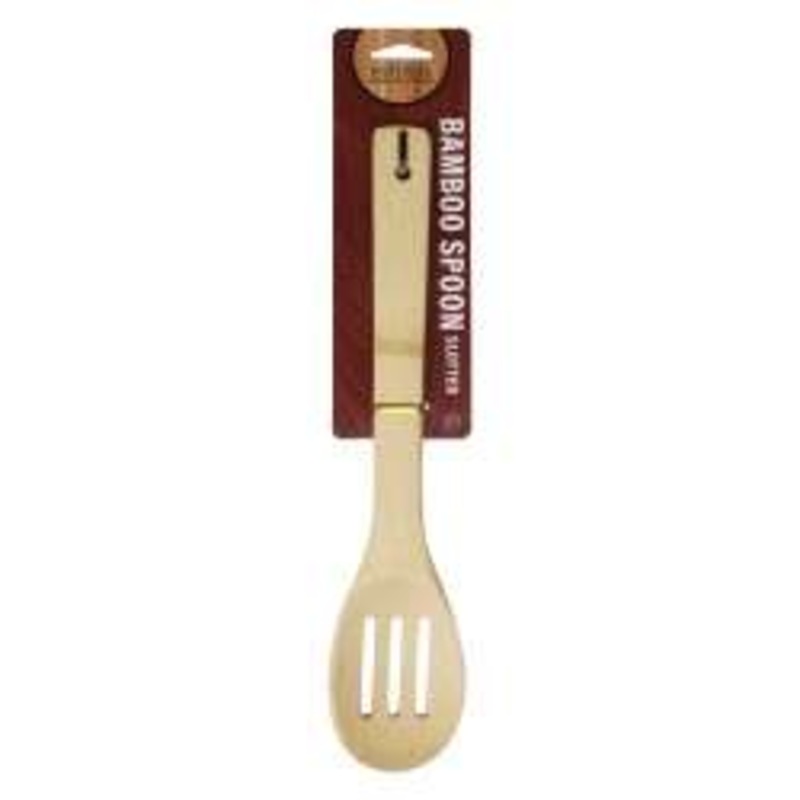 Bamboo Slotted Spoons – 12″