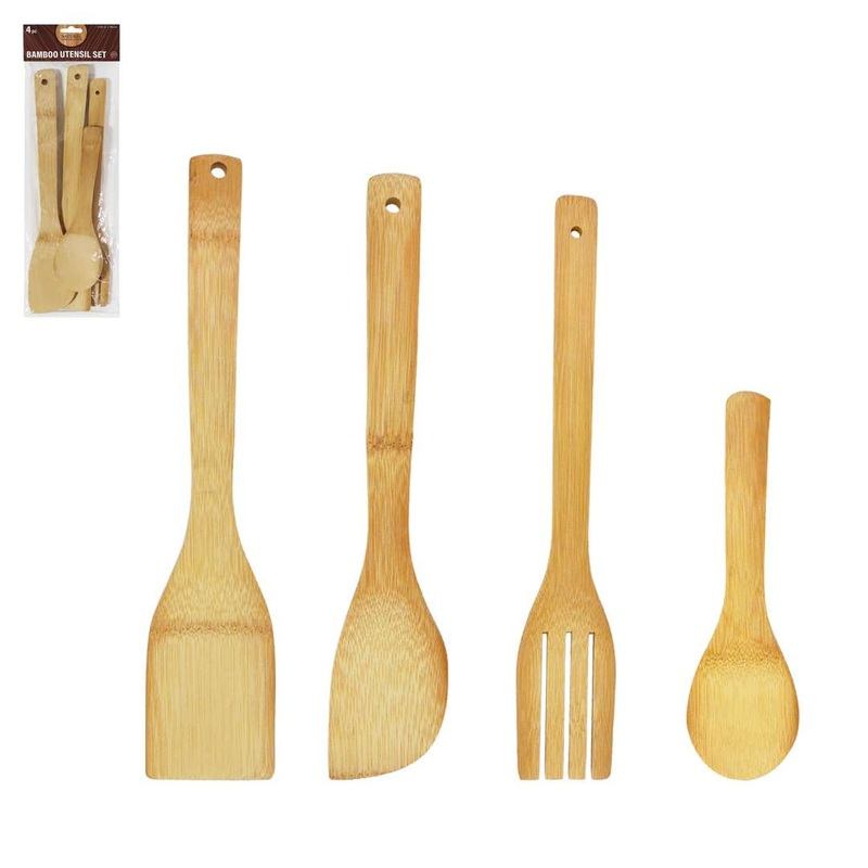 Bamboo Spoon Sets – 4 Pieces
