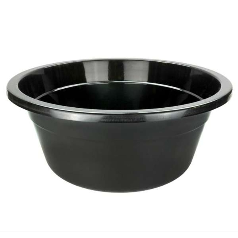 Bonita Home Plastic Basins, Black, Large