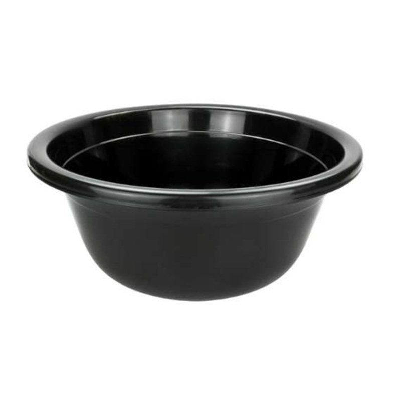 Bonita Home Plastic Basins, Black, Medium