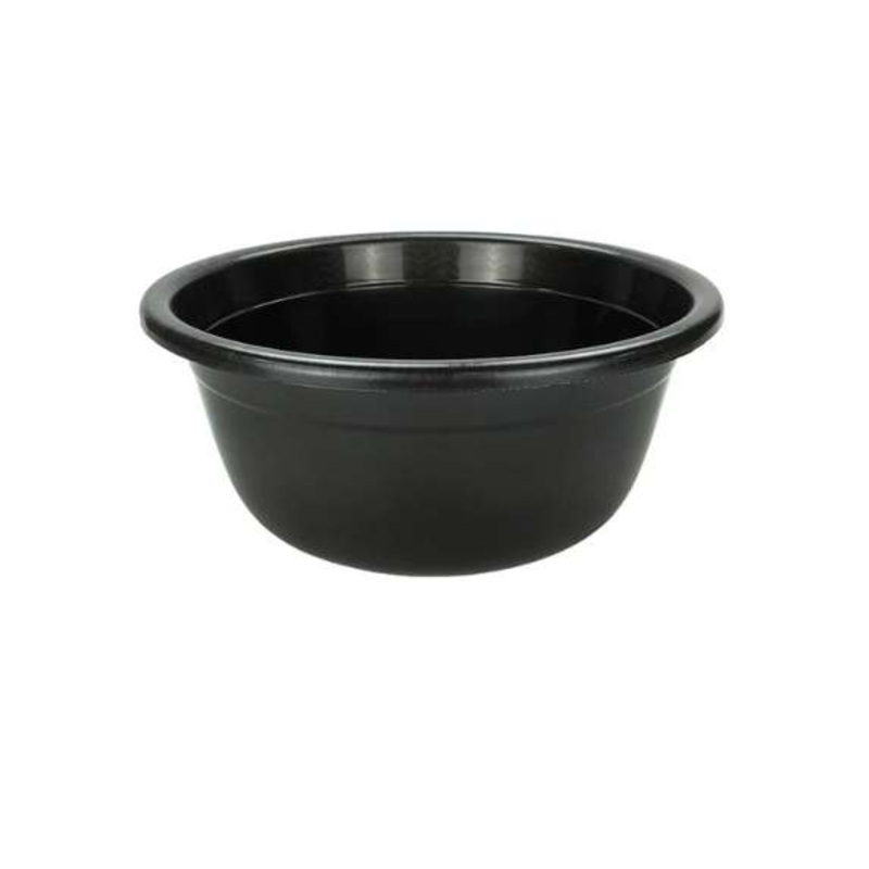 Bonita Home Plastic Basins, Black, Small
