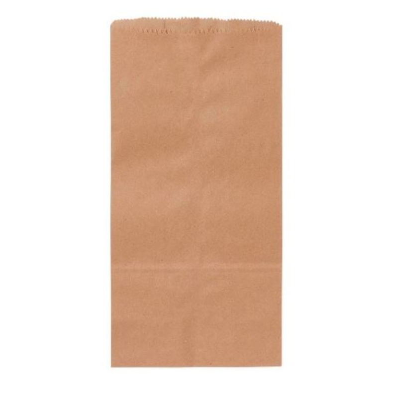 Brown Paper Bags – 100 Pack, 7″ x 4″ x 14″