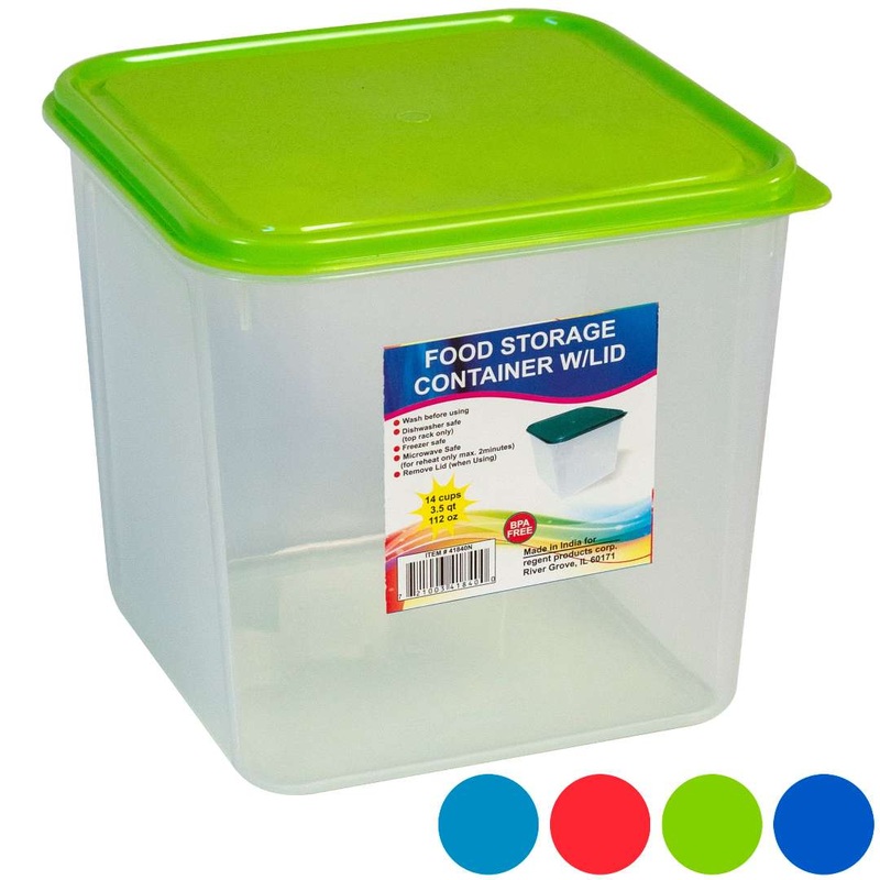 Food Storage Containers – Square, 3.5 Qt