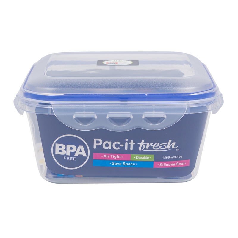 Fresh Food Containers – 61 oz, Square