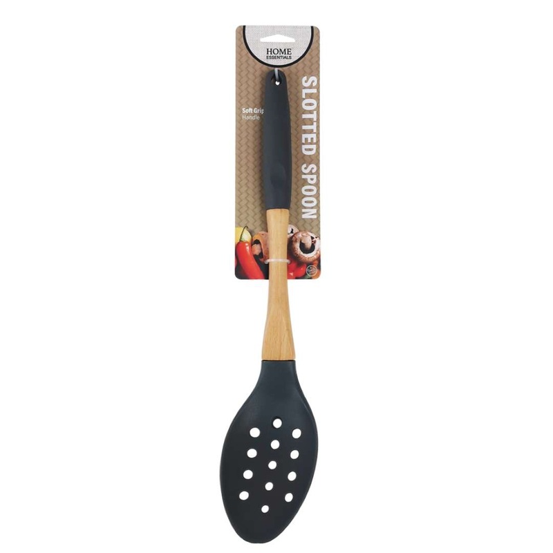 Nylon Slotted Spoons – Gray, 13.11″