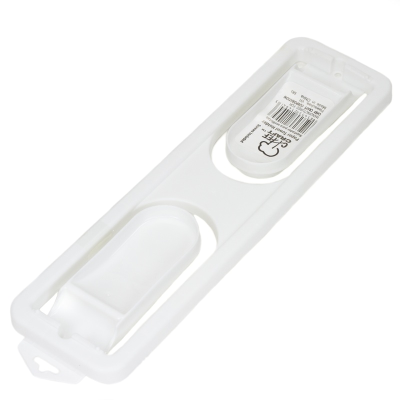 Paper Towel Holders – Plastic, White