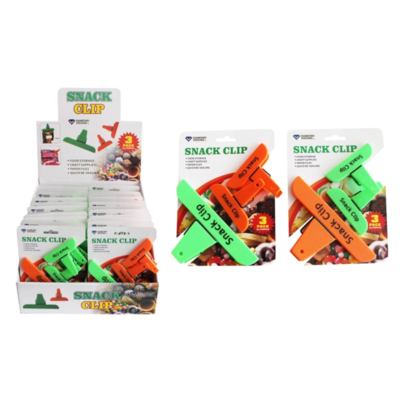 Snack Clips, Assorted, 3 Pack