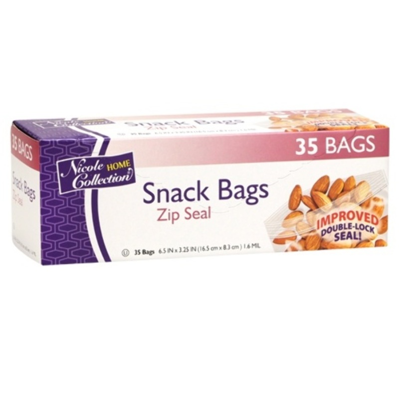 Snack Zip Seal Bags – 35 Bags per Box