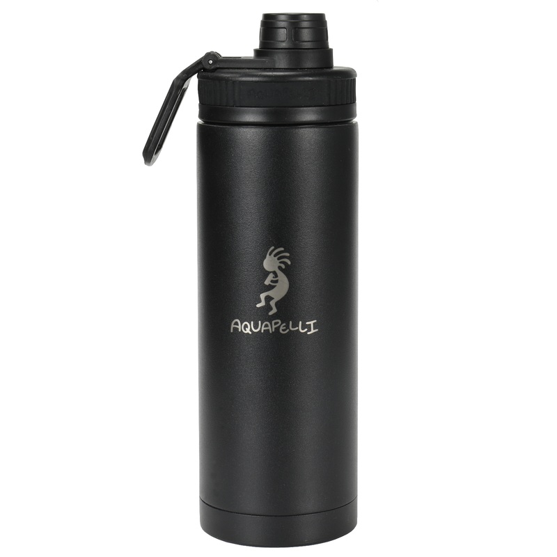 Vacuum Insulated Water Bottles with Spout – 18 oz, Black