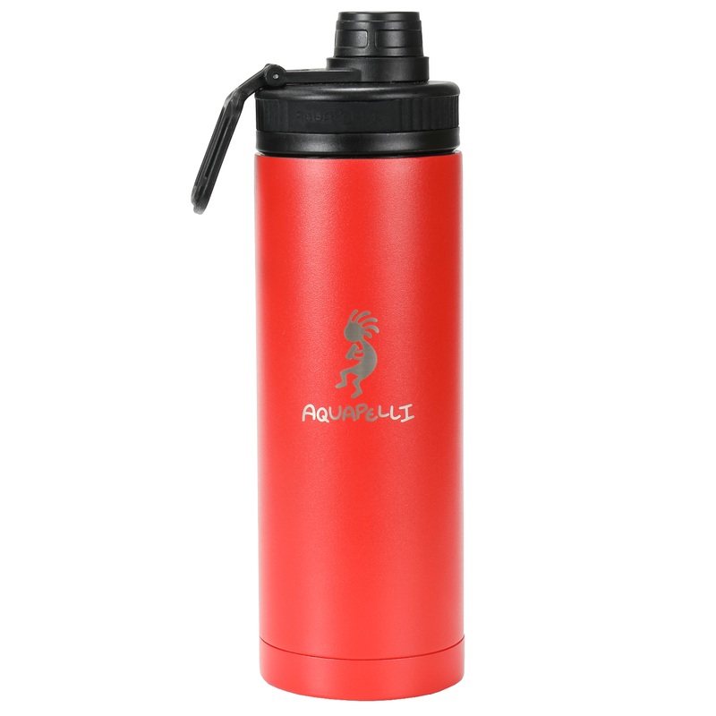 Vacuum Insulated Water Bottles with Spout – 18 oz, Red