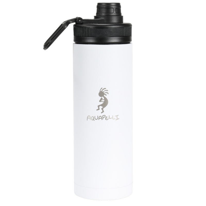 Vacuum Insulated Water Bottles with Spout – 18 oz, White