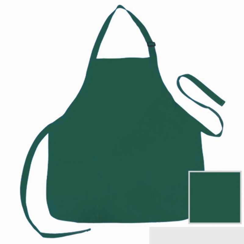 Aprons – 3 Pockets, Dark Green, Poly-Cotton