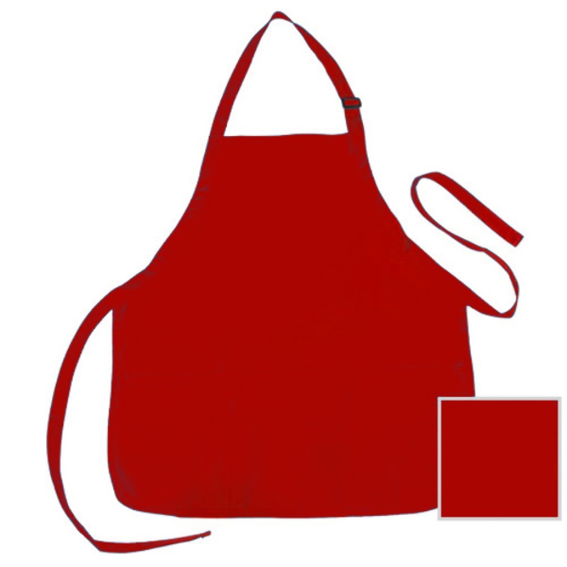 Aprons – Red, 3 Pockets, Poly-Cotton