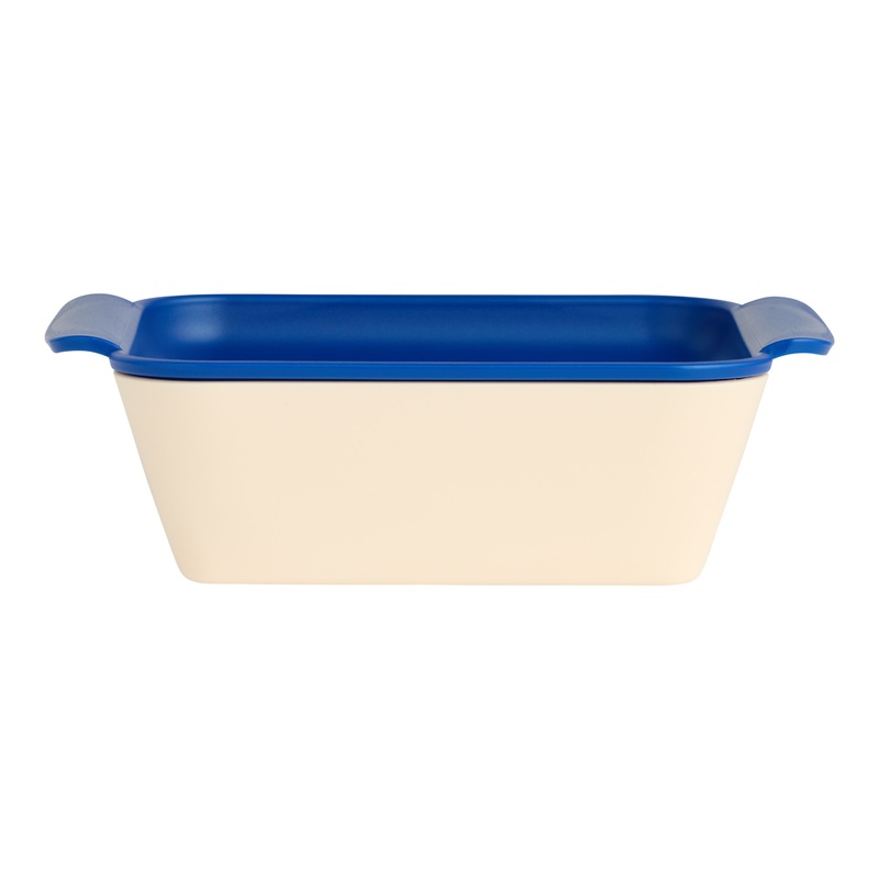 Cream and Navy Marinade & Go BBQ Food Prep Tub with Tray