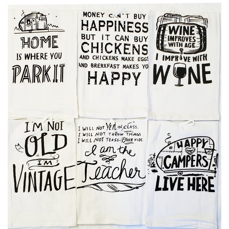 Flour Sack Towels – Printed, 24″ x 25″