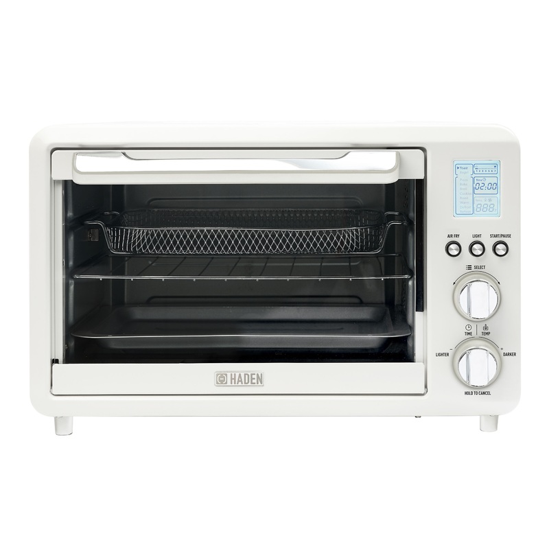 Haden Ivory and Chrome Digital Air Fryer Toaster Oven