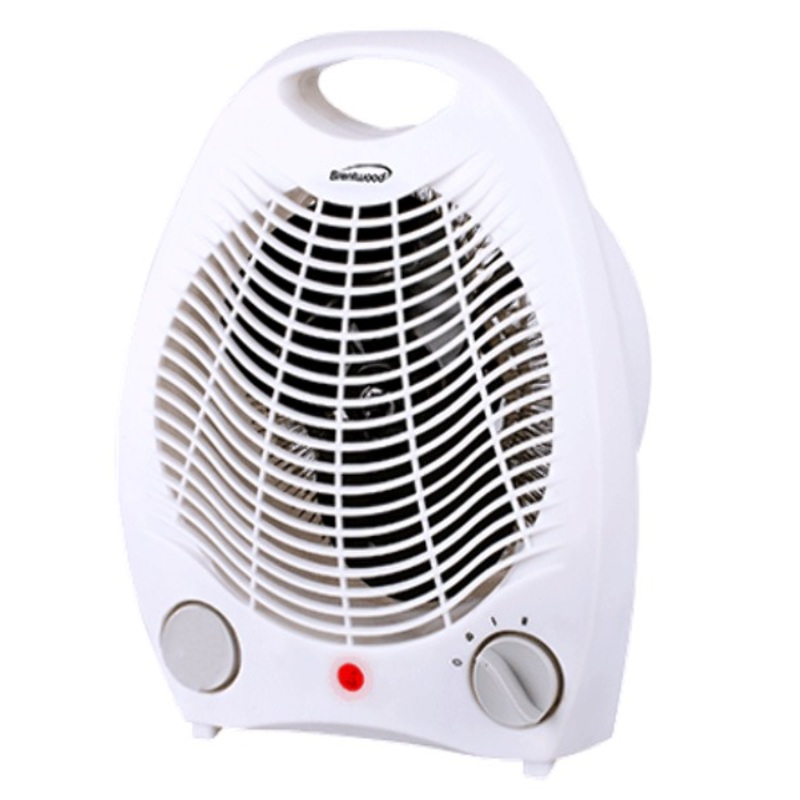 Portable Electric Space Heaters – White, 750-1500W