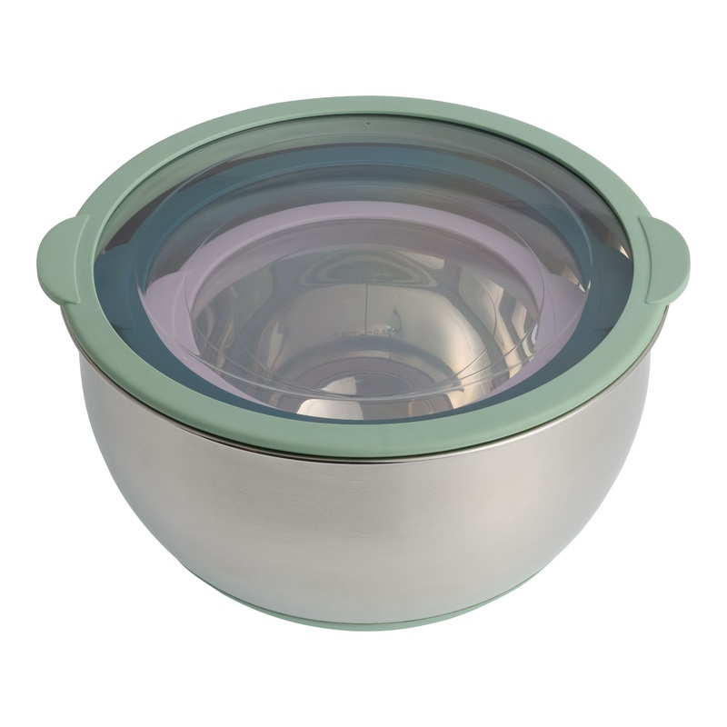 Spring Hues Silicone and Steel Prep Bowls 3 Piece Set