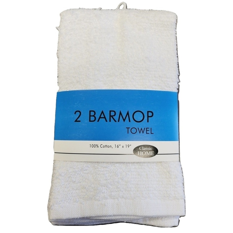 Terry Kitchen Towels – White, 16″ x 19″