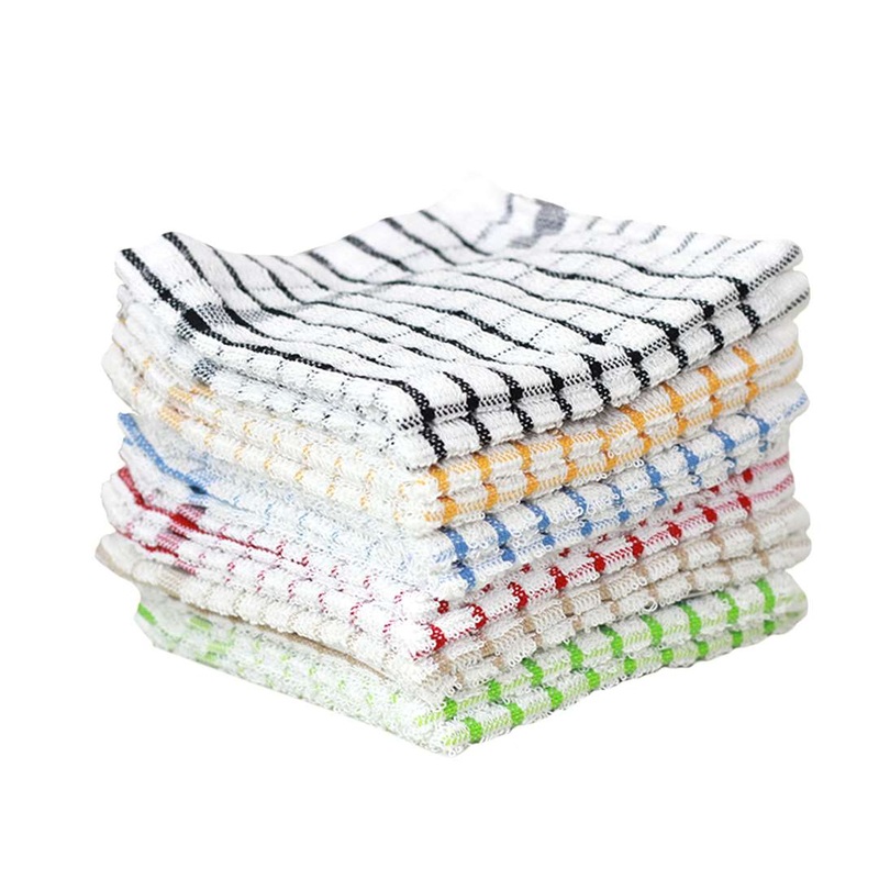 Terry Woven Dishcloths – Assorted, 12″ x 12″