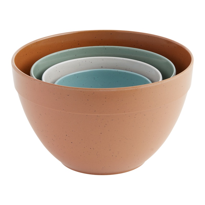 Upcycle Bamboo Fiber Nesting Prep Bowls 4 Pack