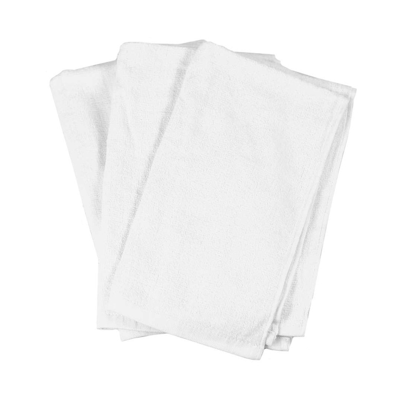 Velour Kitchen Towels – White, 15″ x 25″